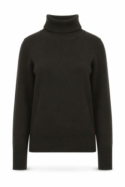 Jackpot Women Brown Roll Neck Knit Jumper XS