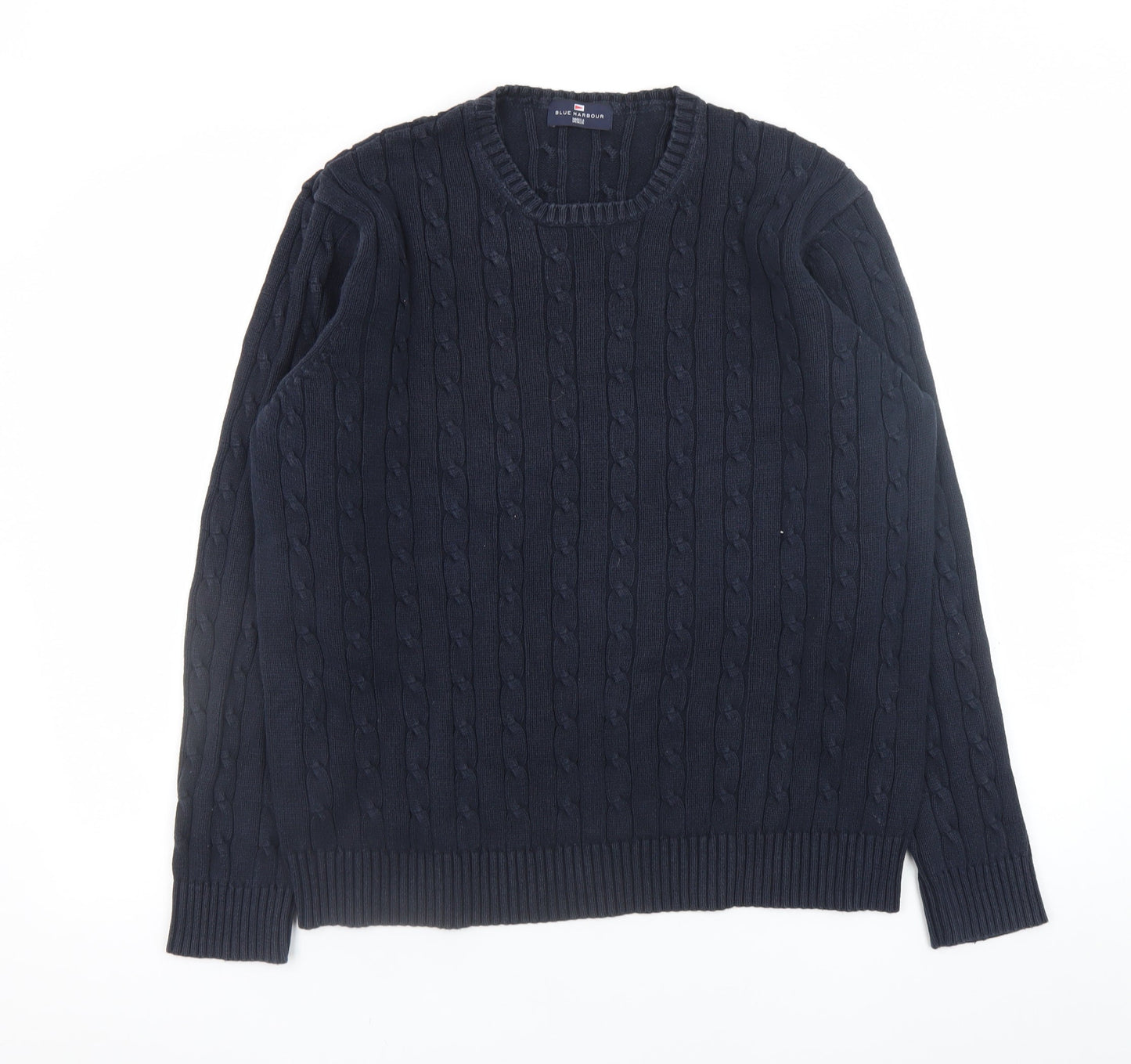 Mens UK Size XL Marks and Spencer Blue Pullover Jumper