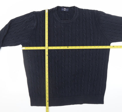 Mens UK Size XL Marks and Spencer Blue Pullover Jumper