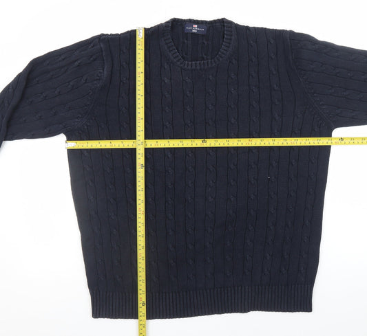 Mens UK Size XL Marks and Spencer Blue Pullover Jumper