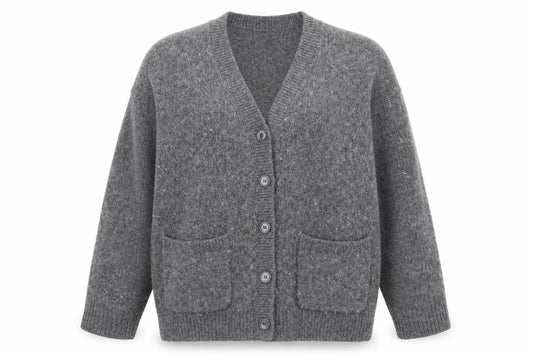 Womens UK Size S Weekday Grey Cardigan Jumper