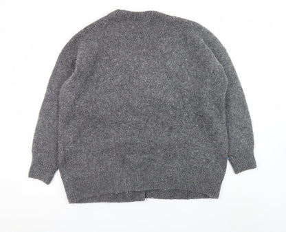 Womens UK Size S Weekday Grey Cardigan Jumper