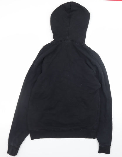Mens UK Size S COLLUSION Black Pullover Hoodie