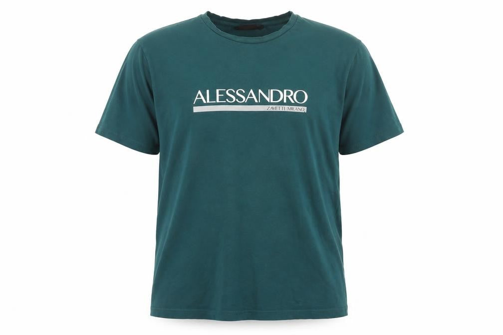 Mens UK Size XL Alessandro Zavetti Milano Green  T-Shirt