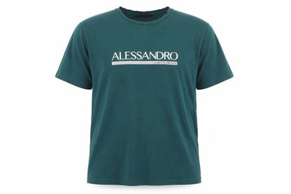 Mens UK Size XL Alessandro Zavetti Milano Green  T-Shirt