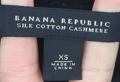 Womens UK Size XS Banana Republic Black Pullover Jumper