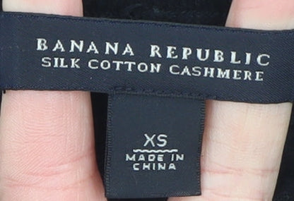 Womens UK Size XS Banana Republic Black Pullover Jumper