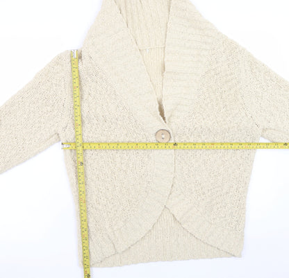 Womens UK Size 22 Marks and Spencer Beige Cardigan Jumper