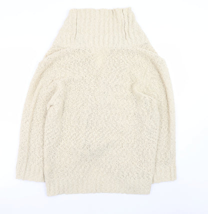 Womens UK Size 22 Marks and Spencer Beige Cardigan Jumper