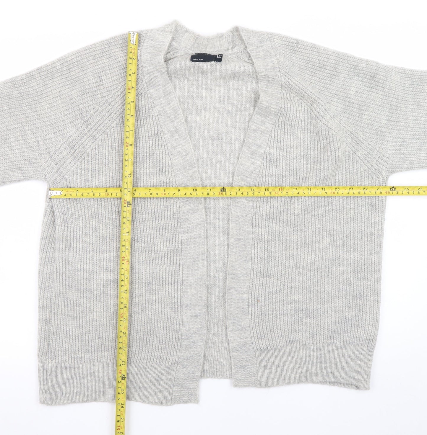 Womens UK Size 10 ASOS Design Grey Cardigan Jumper