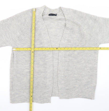 Womens UK Size 10 ASOS Design Grey Cardigan Jumper