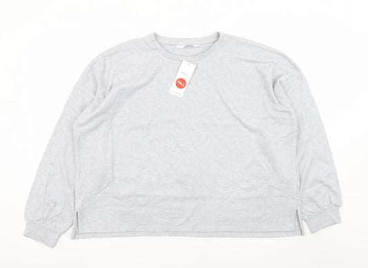 Womens UK Size L Marks and Spencer Grey Pullover Jumper