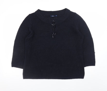 Womens UK Size 18 Plus DASH Black Pullover Jumper