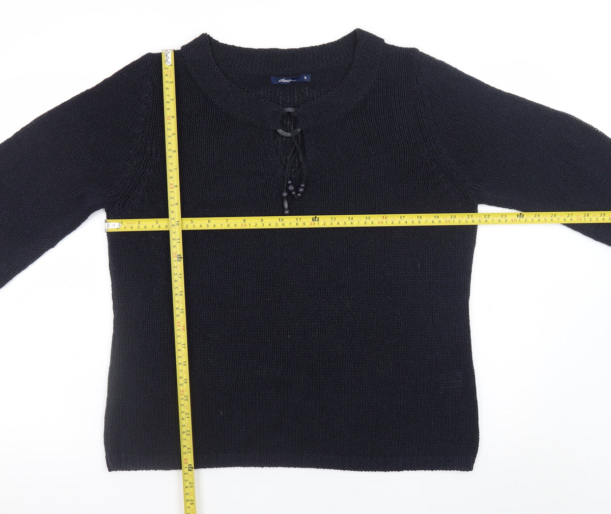 Womens UK Size 18 Plus DASH Black Pullover Jumper