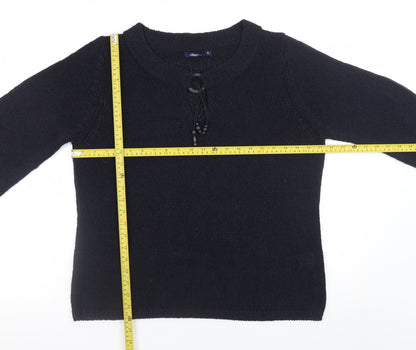 Womens UK Size 18 Plus DASH Black Pullover Jumper