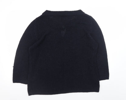 Womens UK Size 18 Plus DASH Black Pullover Jumper