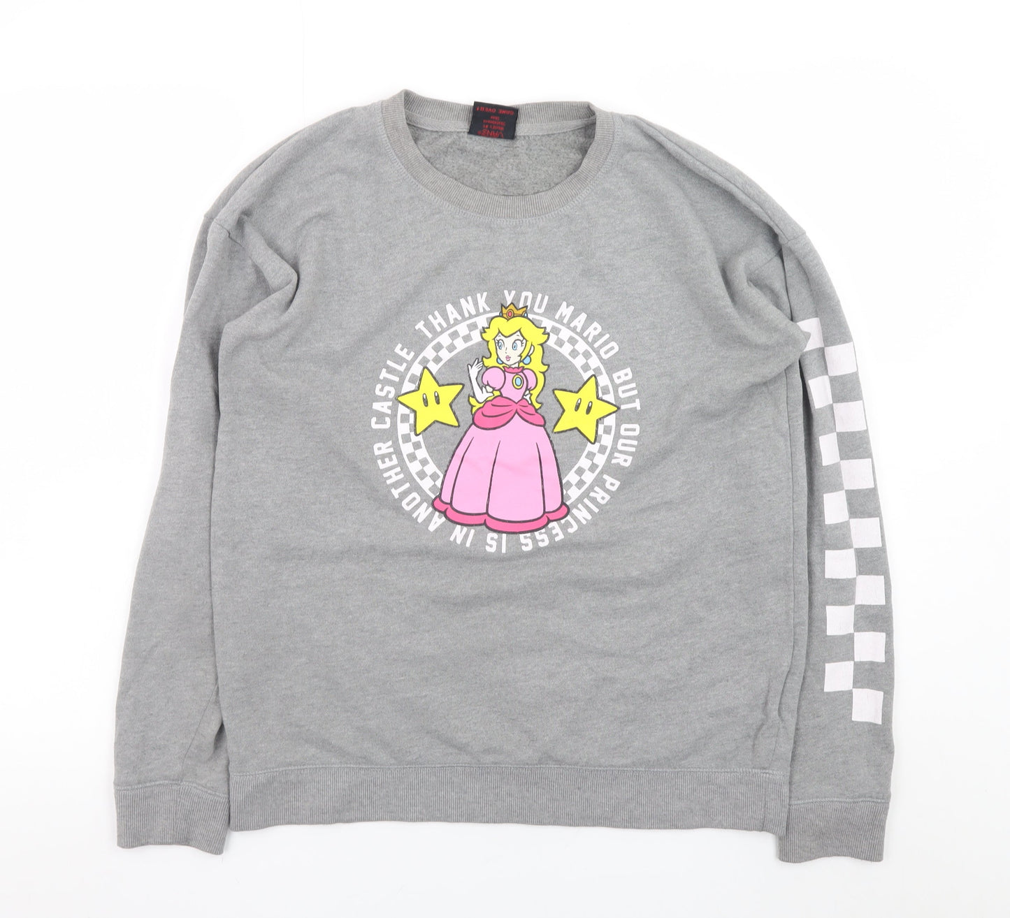 Womens UK Size S VANS Grey Pullover Sweatshirt