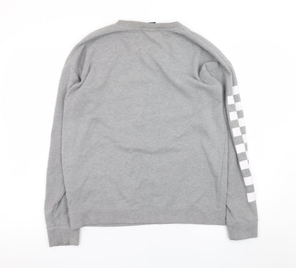 Womens UK Size S VANS Grey Pullover Sweatshirt