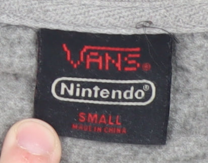 Womens UK Size S VANS Grey Pullover Sweatshirt