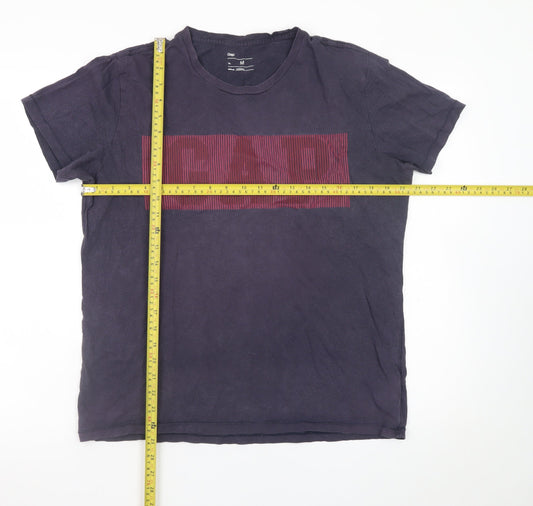 GAP Men's Black Logo Cotton Crew Neck Short Sleeve T-Shirt Size M