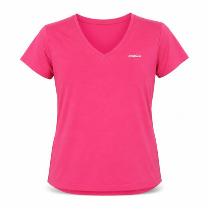 LA Gear Women’s Pink V-Neck Short Sleeve T-Shirt Size 18