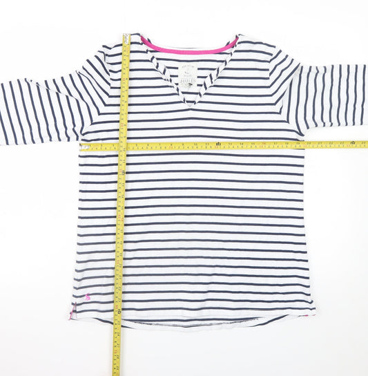 Womens UK Size 16 Joules White Pullover Sweatshirt