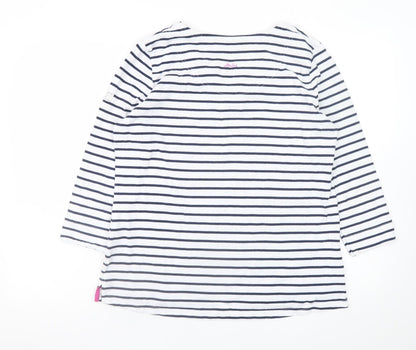 Womens UK Size 16 Joules White Pullover Sweatshirt