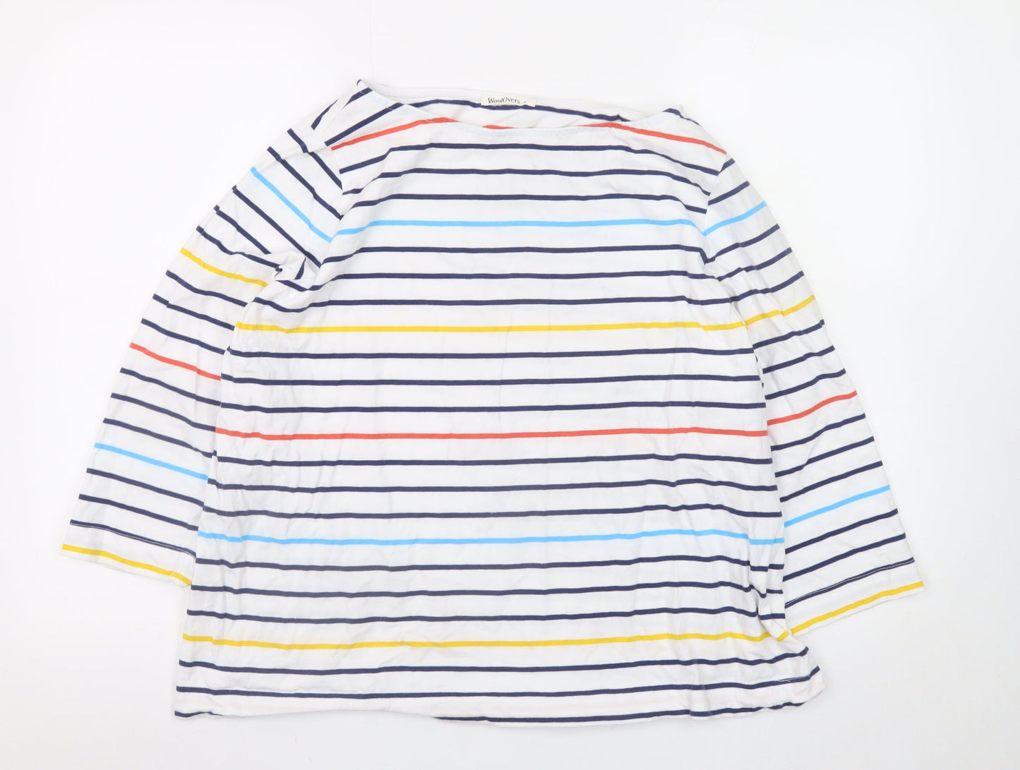 Womens UK Size L Woolovers Multicoloured Basic T-Shirt