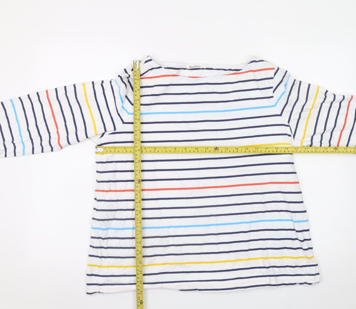 Womens UK Size L Woolovers Multicoloured Basic T-Shirt