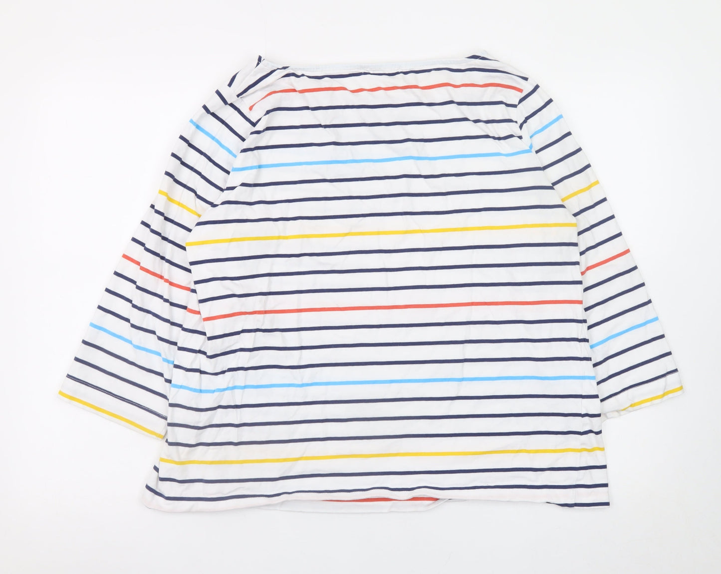Womens UK Size L Woolovers Multicoloured Basic T-Shirt