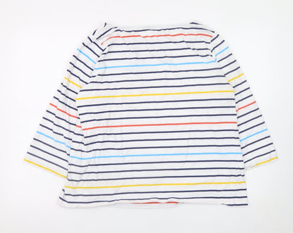 Womens UK Size L Woolovers Multicoloured Basic T-Shirt