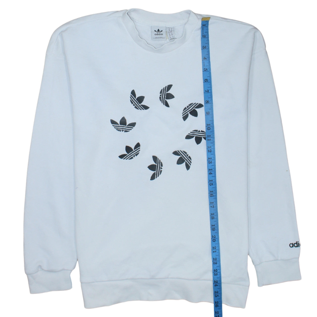 Womens UK Size 10 adidas White Pullover Sweatshirt