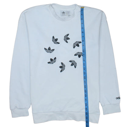 Womens UK Size 10 adidas White Pullover Sweatshirt