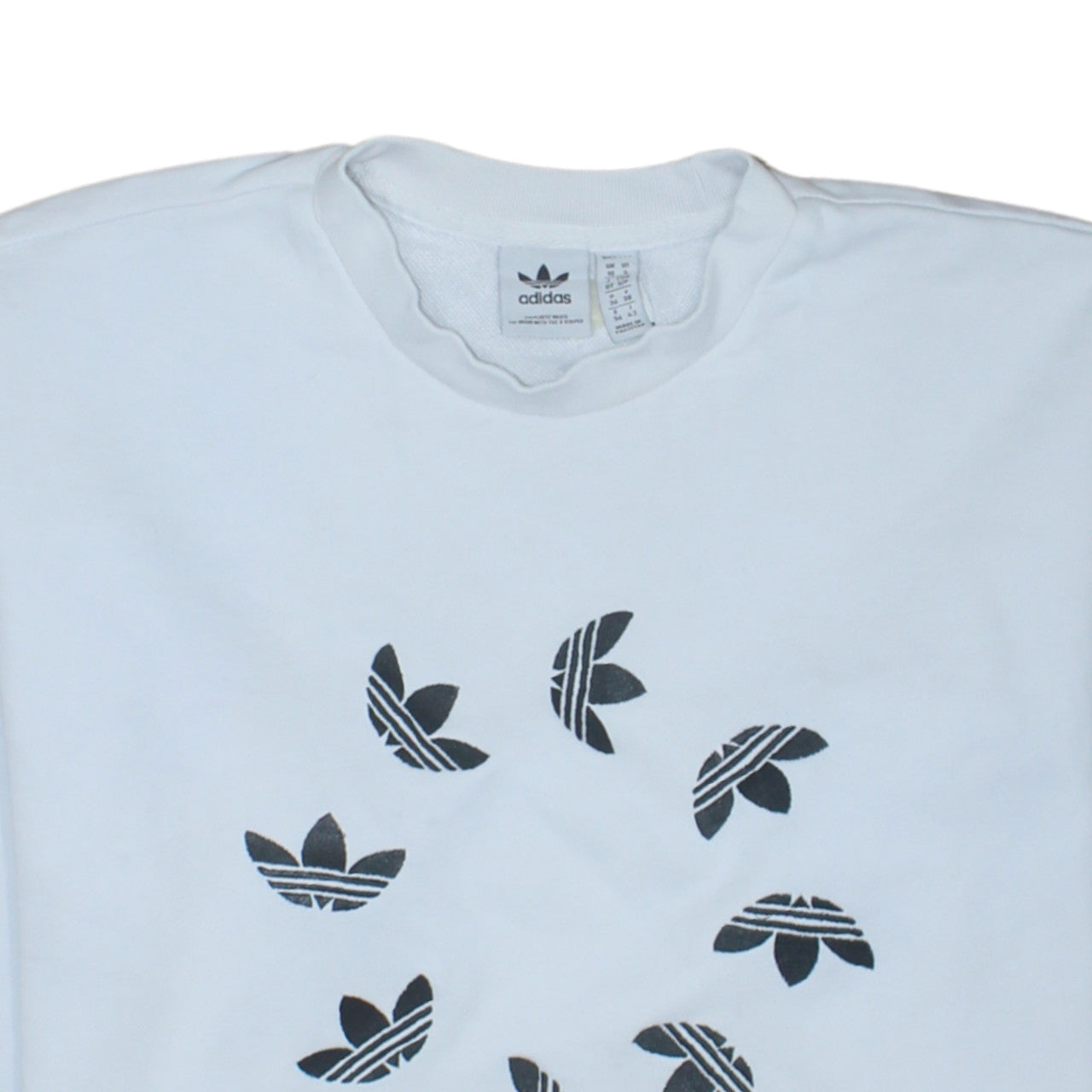 Womens UK Size 10 adidas White Pullover Sweatshirt