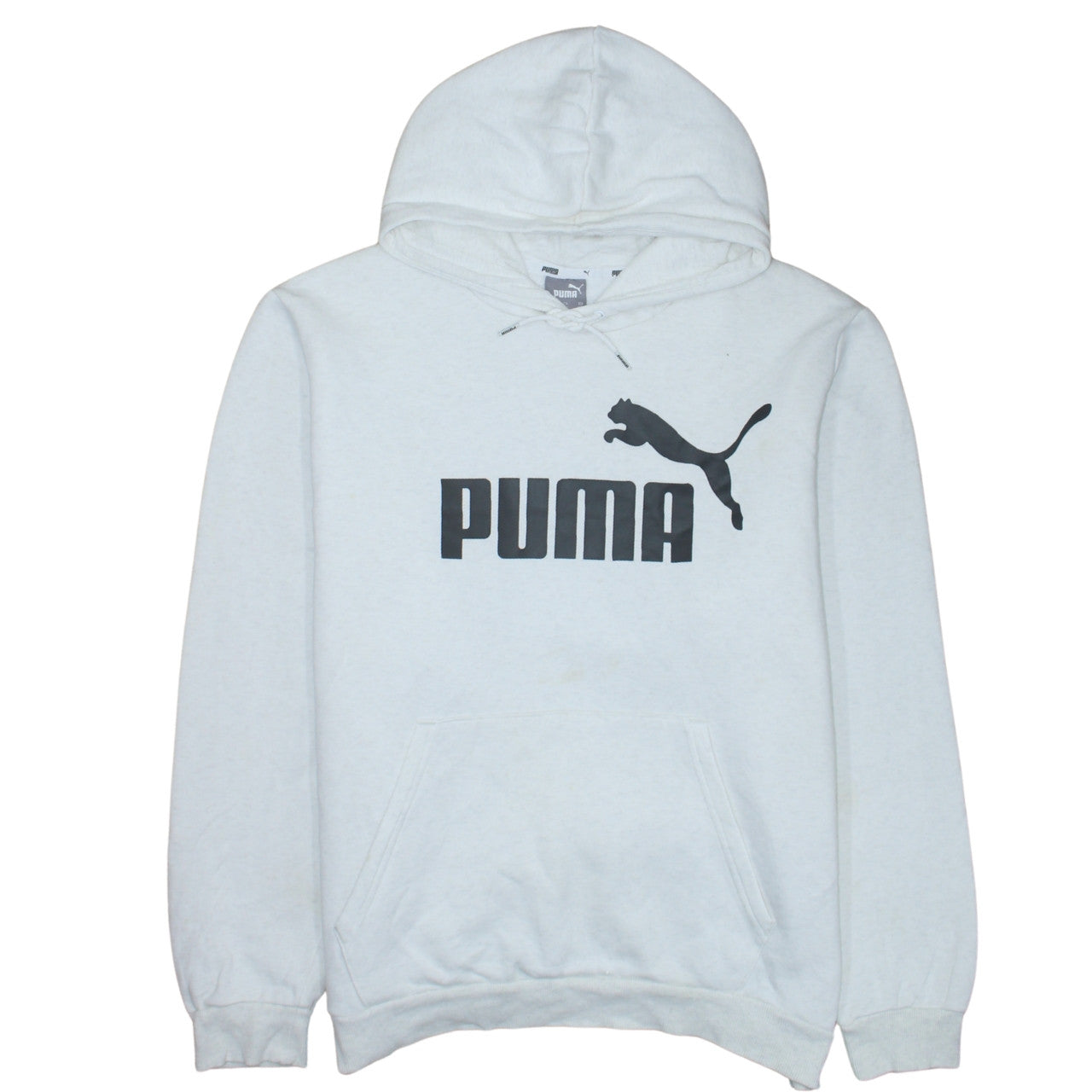 Mens UK Size 2XL PUMA White Pullover Hoodie