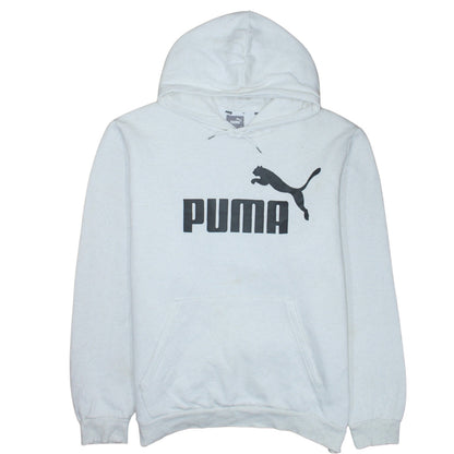 Mens UK Size 2XL PUMA White Pullover Hoodie