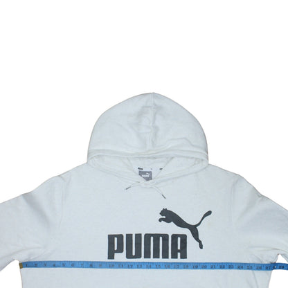 Mens UK Size 2XL PUMA White Pullover Hoodie