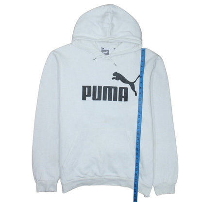 Mens UK Size 2XL PUMA White Pullover Hoodie