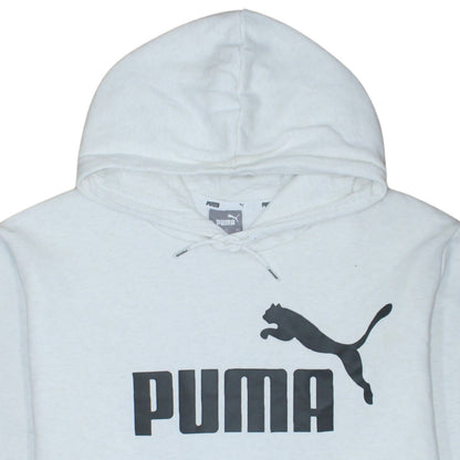 Mens UK Size 2XL PUMA White Pullover Hoodie