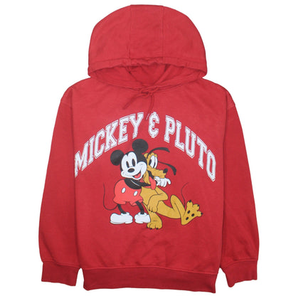 Womens UK Size 14/16 Disney Red Pullover Hoodie
