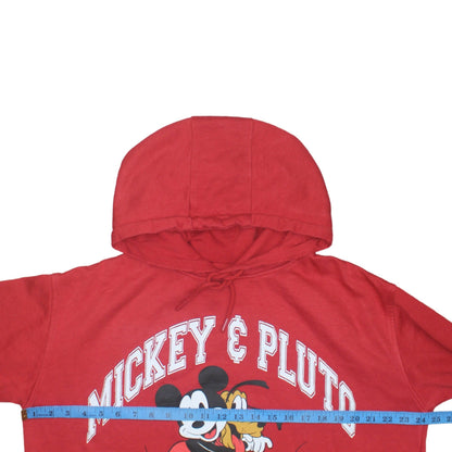 Womens UK Size 14/16 Disney Red Pullover Hoodie