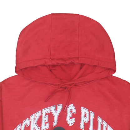 Womens UK Size 14/16 Disney Red Pullover Hoodie