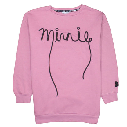 Womens UK Size L Disney Pink Pullover Sweatshirt
