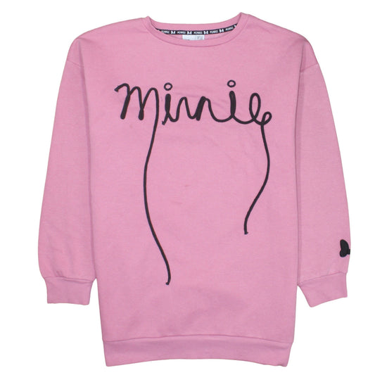 Womens UK Size L Disney Pink Pullover Sweatshirt