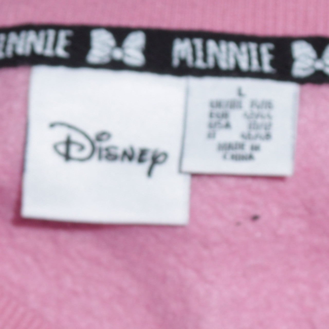 Womens UK Size L Disney Pink Pullover Sweatshirt