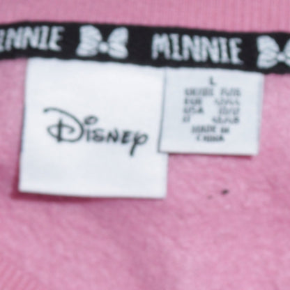 Womens UK Size L Disney Pink Pullover Sweatshirt