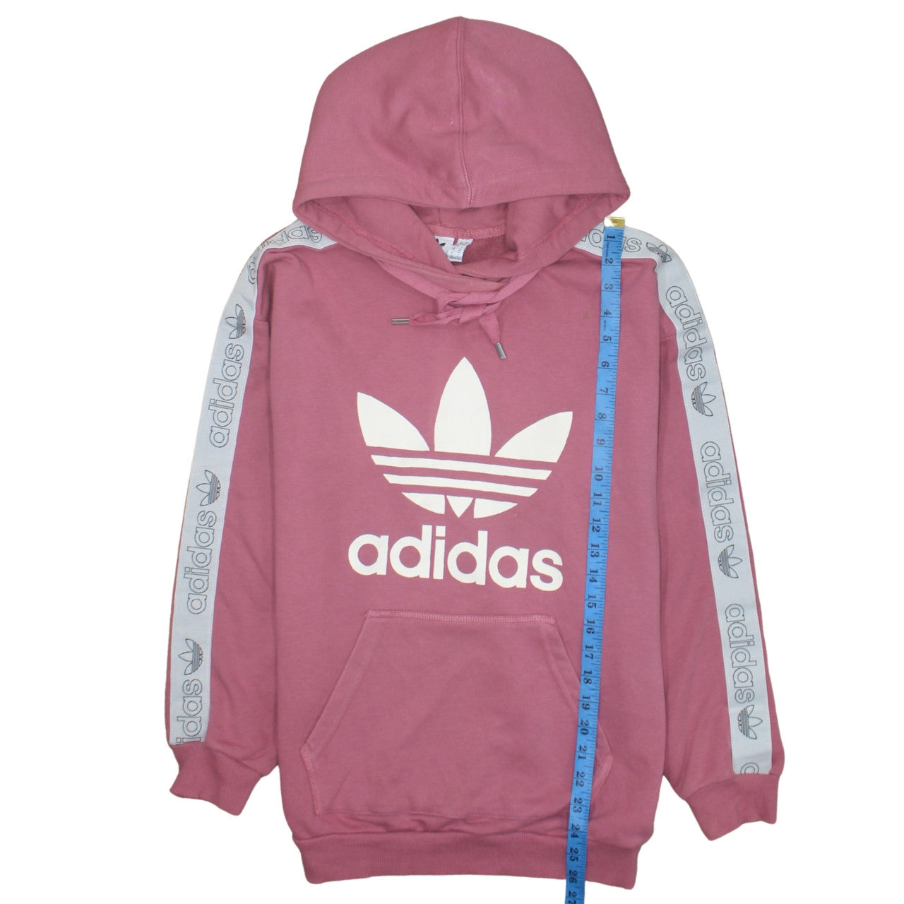 Womens UK Size 12 adidas Pink Pullover Hoodie