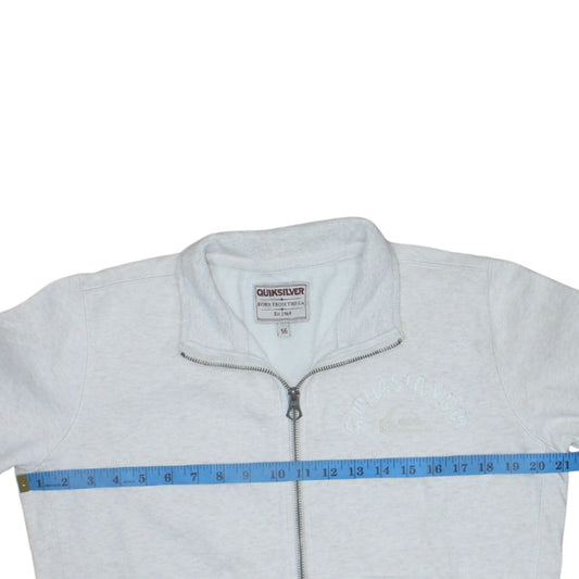 Unisex Adults UK Size 16 Quiksilver Grey Gym & Training Casual Walking Jacket