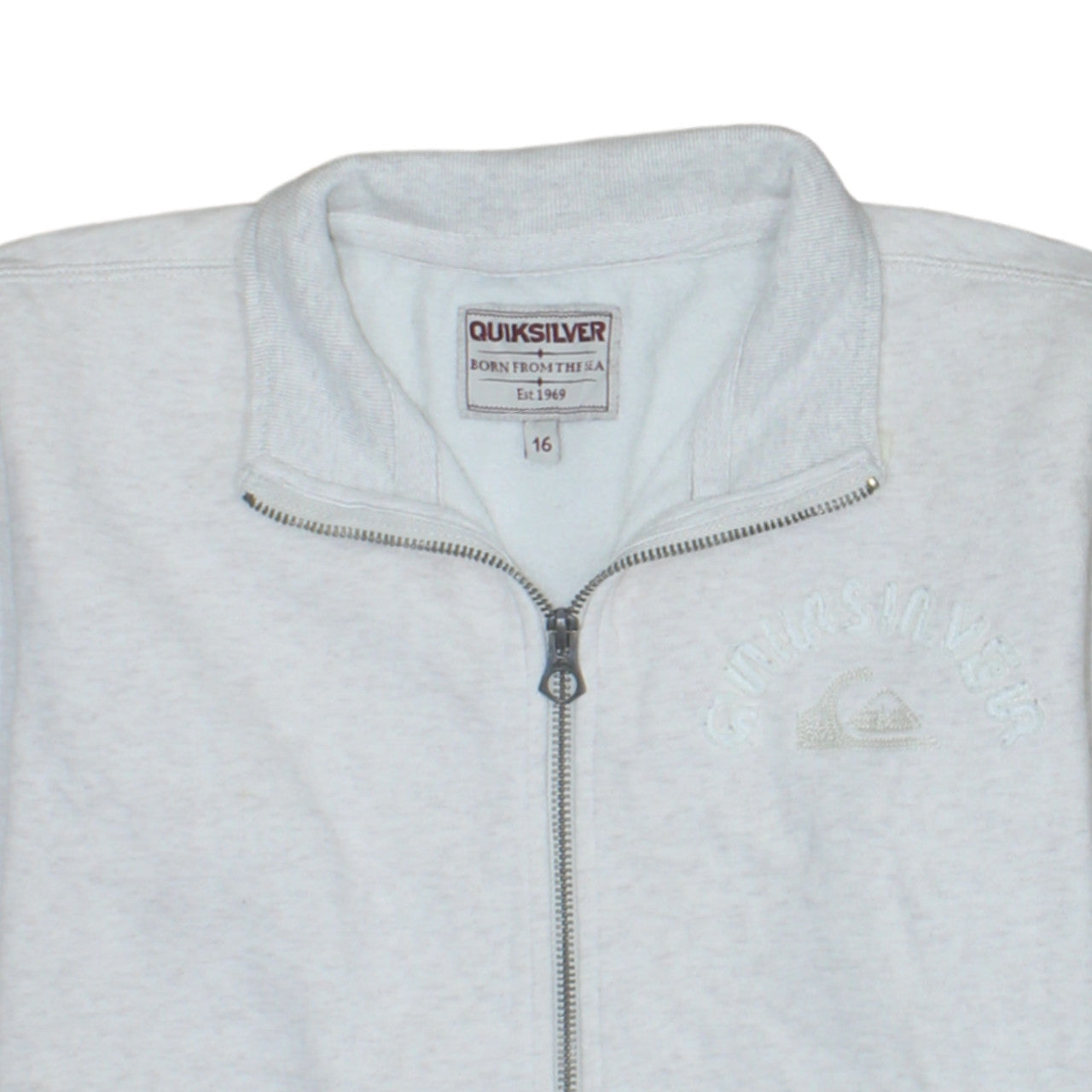 Unisex Adults UK Size 16 Quiksilver Grey Gym & Training Casual Walking Jacket