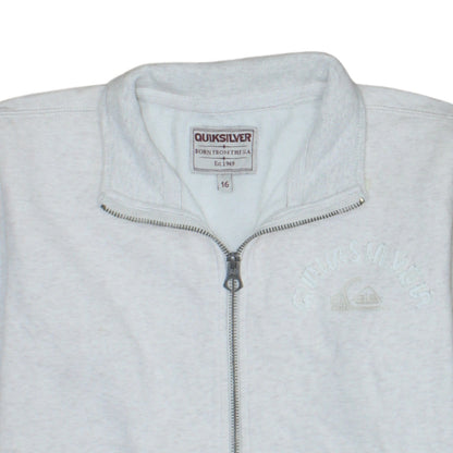 Unisex Adults UK Size 16 Quiksilver Grey Gym & Training Casual Walking Jacket